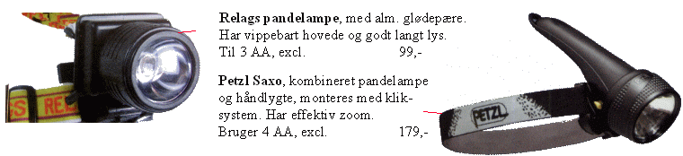 Pandelygter med xenon og glødepærer